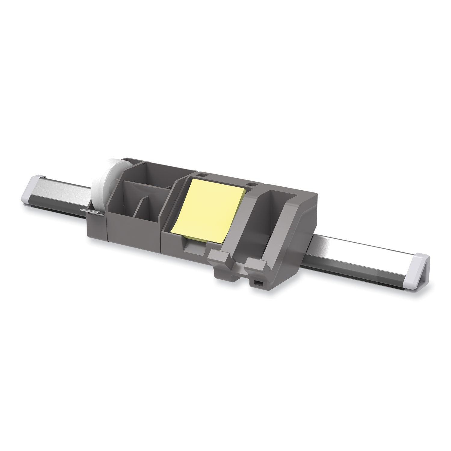 bostitch-r-konnect-desk-organizer-and-cable-management-five-piece-kit-plastic-gray-bosktckit1gray_1